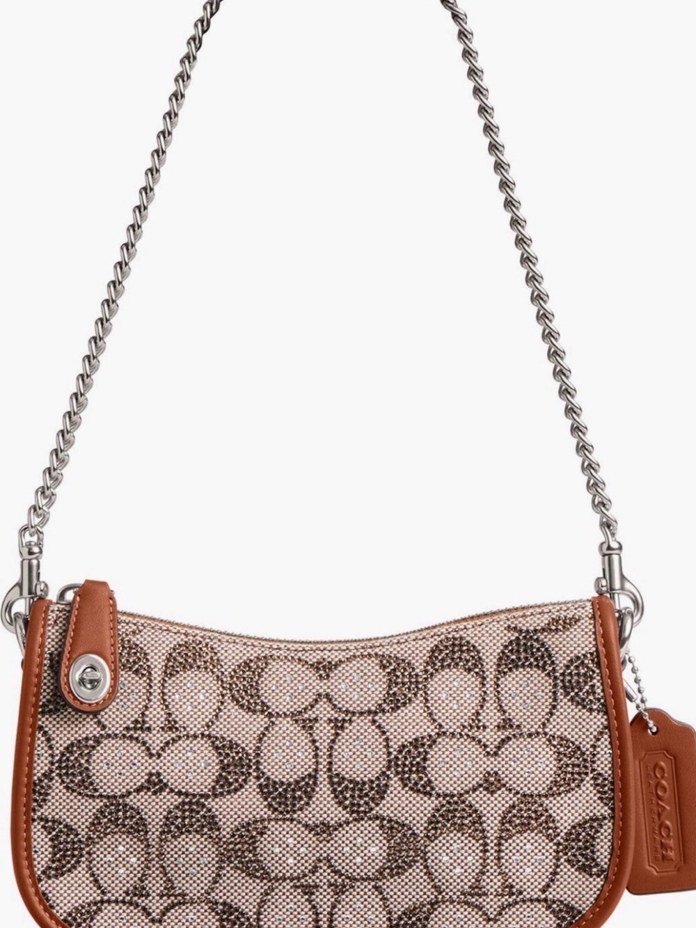 Coach Swinger 20 bag in crystal signature bag
